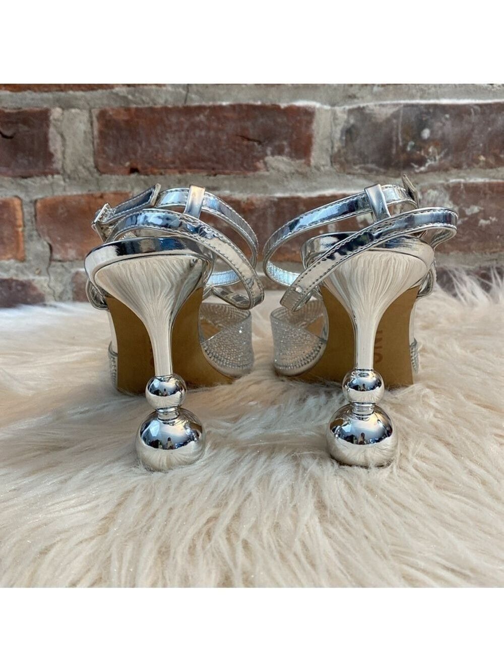 I.N.C. International Concepts Rami Silver Ankle-Strap Pumps, Size 8.5M - Picture 9 of 17